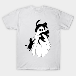Black Cat Ghost T-Shirt